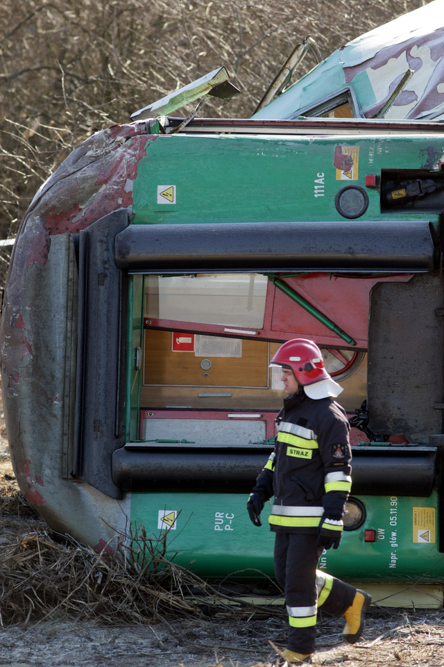 Katastrofa kolejowa w Szczekocinach, fot. PAP/Piotr Polak