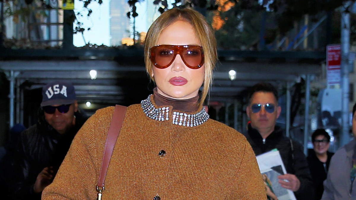 Jennifer Lopez na pokazie filmu „Unstoppable”