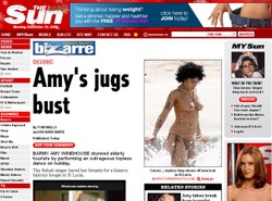 Amy Winehouse topless na plaży