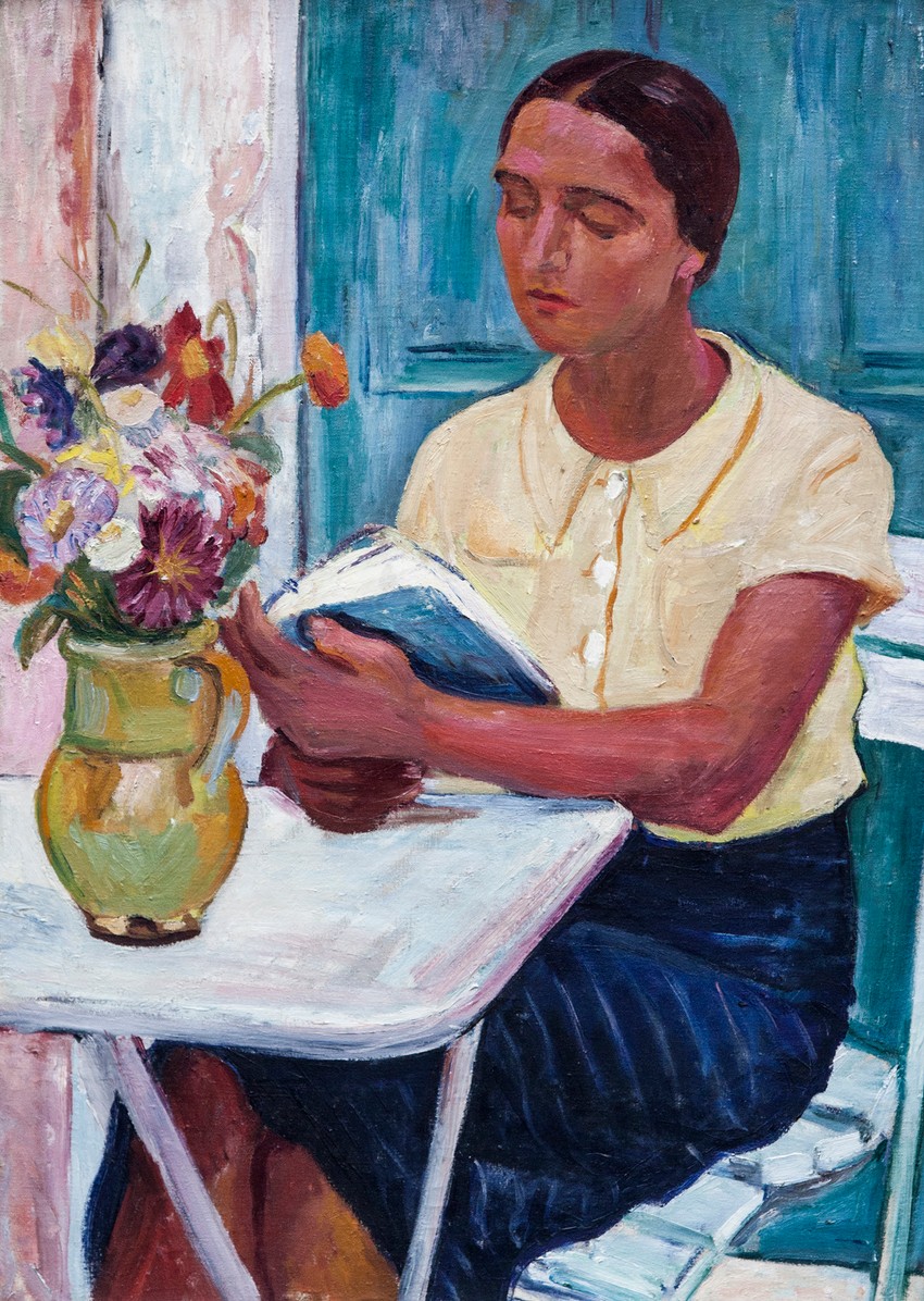 Olga na terasi, 1938. Legat Muzeja savremene umetnosti