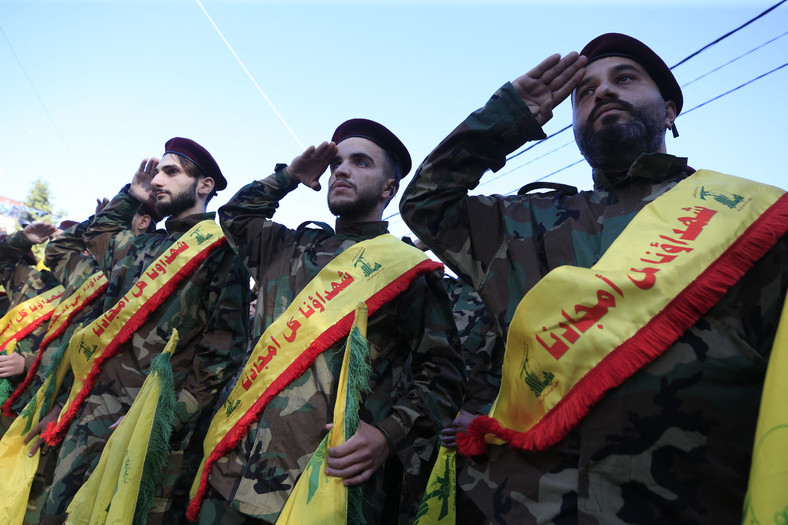 Członkowie Hezbollahu w Libanie, 2023 r.