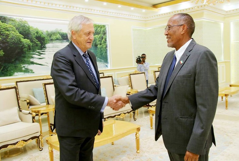 Somaliland President Muse Bihi Abdi Receives United Nations Secretary-General's Special Representative for Somalia Nicholas Haysom. 