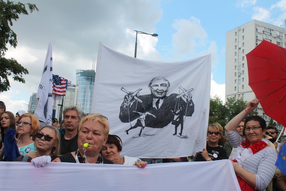 Manifestacja KOD w Warszawie