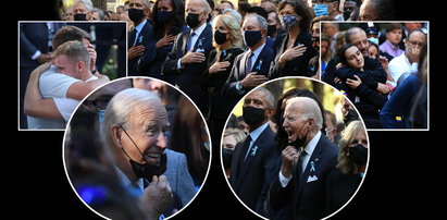 Biden śmieje się podczas minuty ciszy dla ofiar ataków na WTC. Bardzo dziwne zdjęcia...