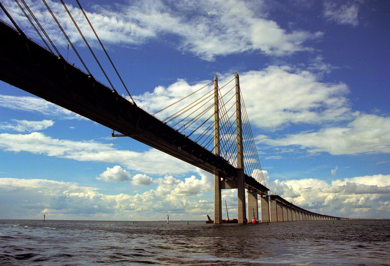 The bridge over the Oresund, connecting Denmark with Sweden