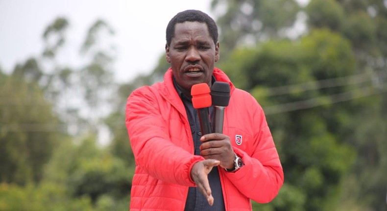 Agriculture CS Peter Munya during an Azimio La Umoja campaign in Imenti South, Meru County on June 24, 2022