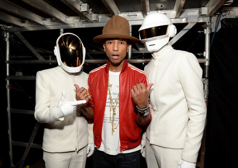 Daft Punk i Pharrell Williams w 2014 r.