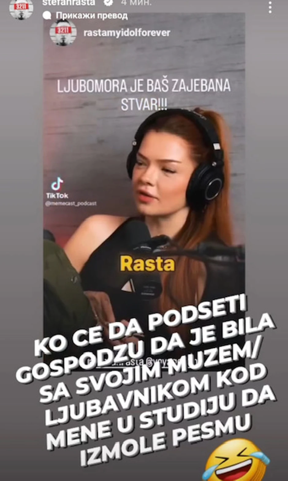Rasta odgovorio Vesni
