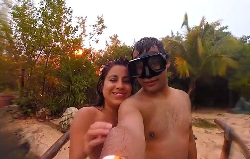 Selfi u trenutku udara groma