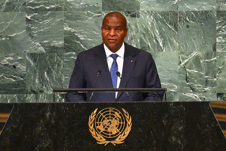 Prezydent Republiki Środkowoafrykańskiej Faustin-Archange Touadera