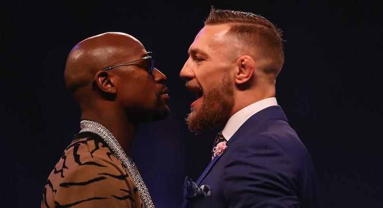 Conor McGregor and Floyd Mayweather.