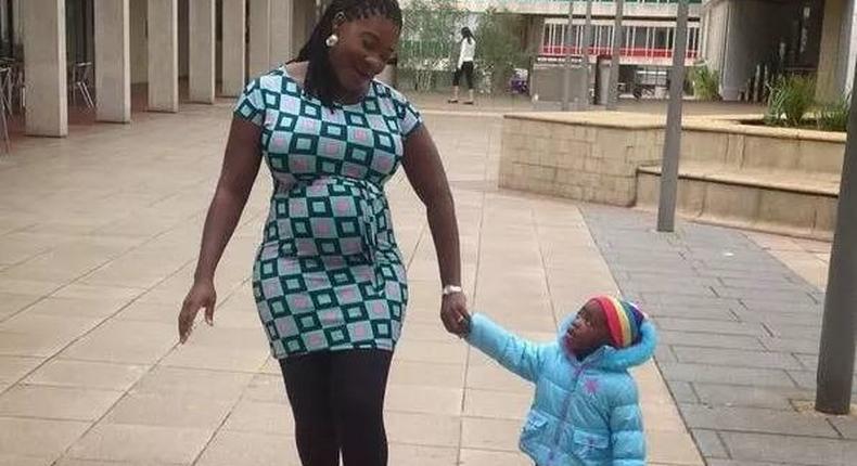 Mercy Johnson with a baby bump