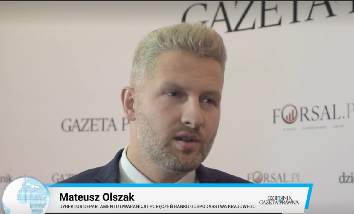 Mateusz Olszak- Dyrektor Departamentu Gwarancji i Poręczeń Banku Gospodarstwa Krajowego