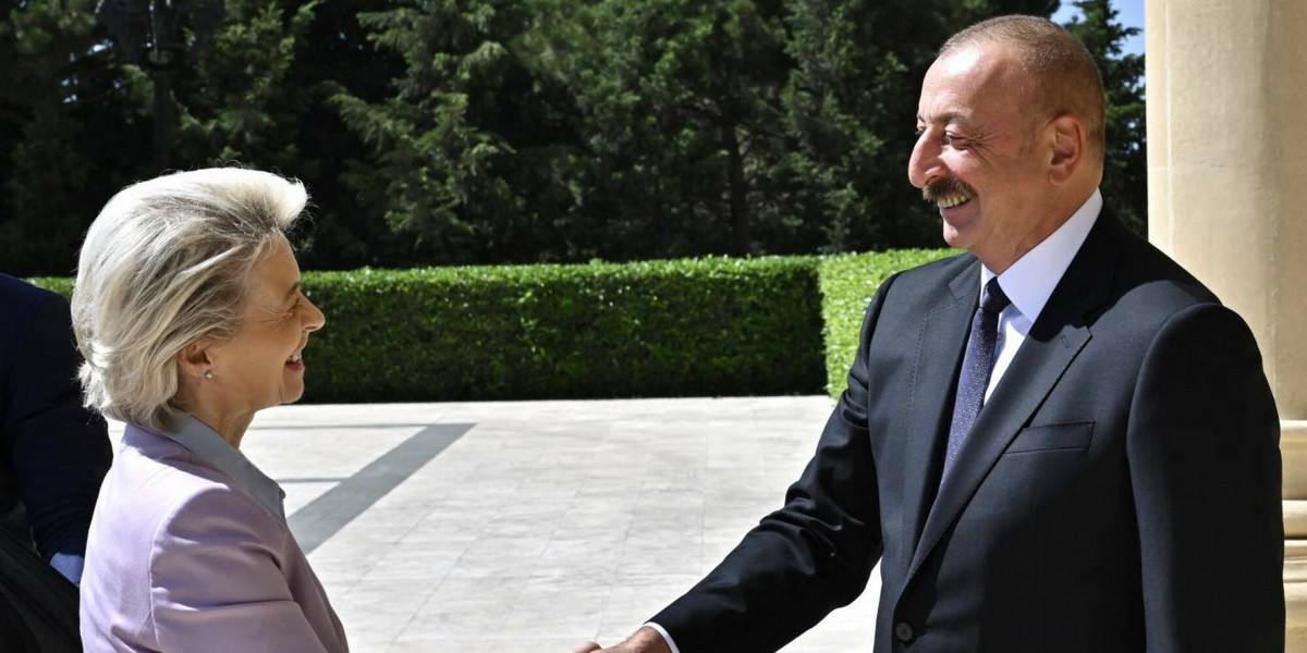 Ursula von der Leyen odwiedziła Baku i spotkała się z prezydentem Azerbejdżanu Illhamem Alijewem