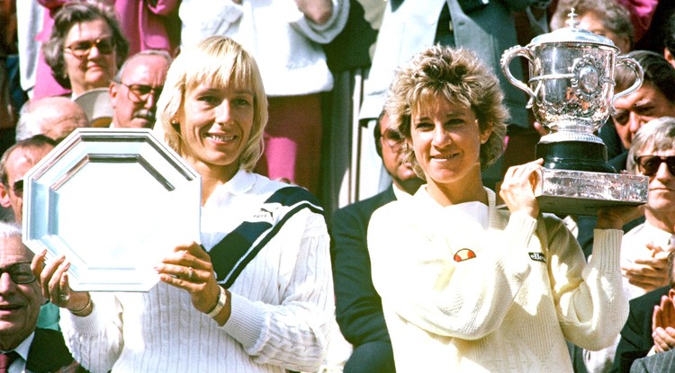 Balra Martina Navratilova jobbra Chris Evert Loyd. Fotó: Getty Images