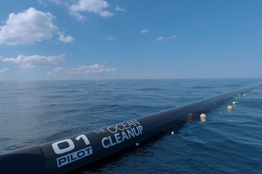 Element konstrukcji Ocean Cleanup