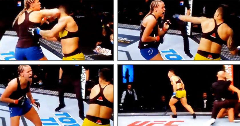 Nokaut ciosem na korpus w walce kobiet! Jessica Andrade pokonała Katlyn Chookagian (WIDEO)