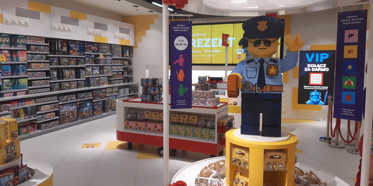 Sklep Lego w Arkadii to pierwsza placówka należąca bezpośrednio do Lego. 