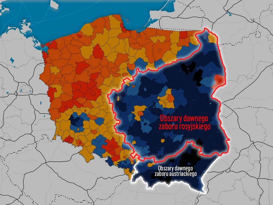 Карта выборов в польше