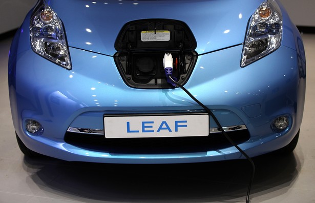 Nissan Leaf – Stoisko Nissana na pokazach O2 Arena w Londynie w Wielkiej Brytanii (4). Fot. Simon Dawson/Bloomberg