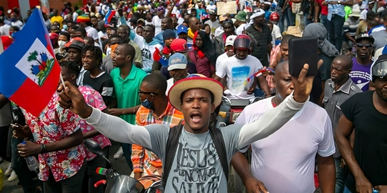 A photo of Haitian people