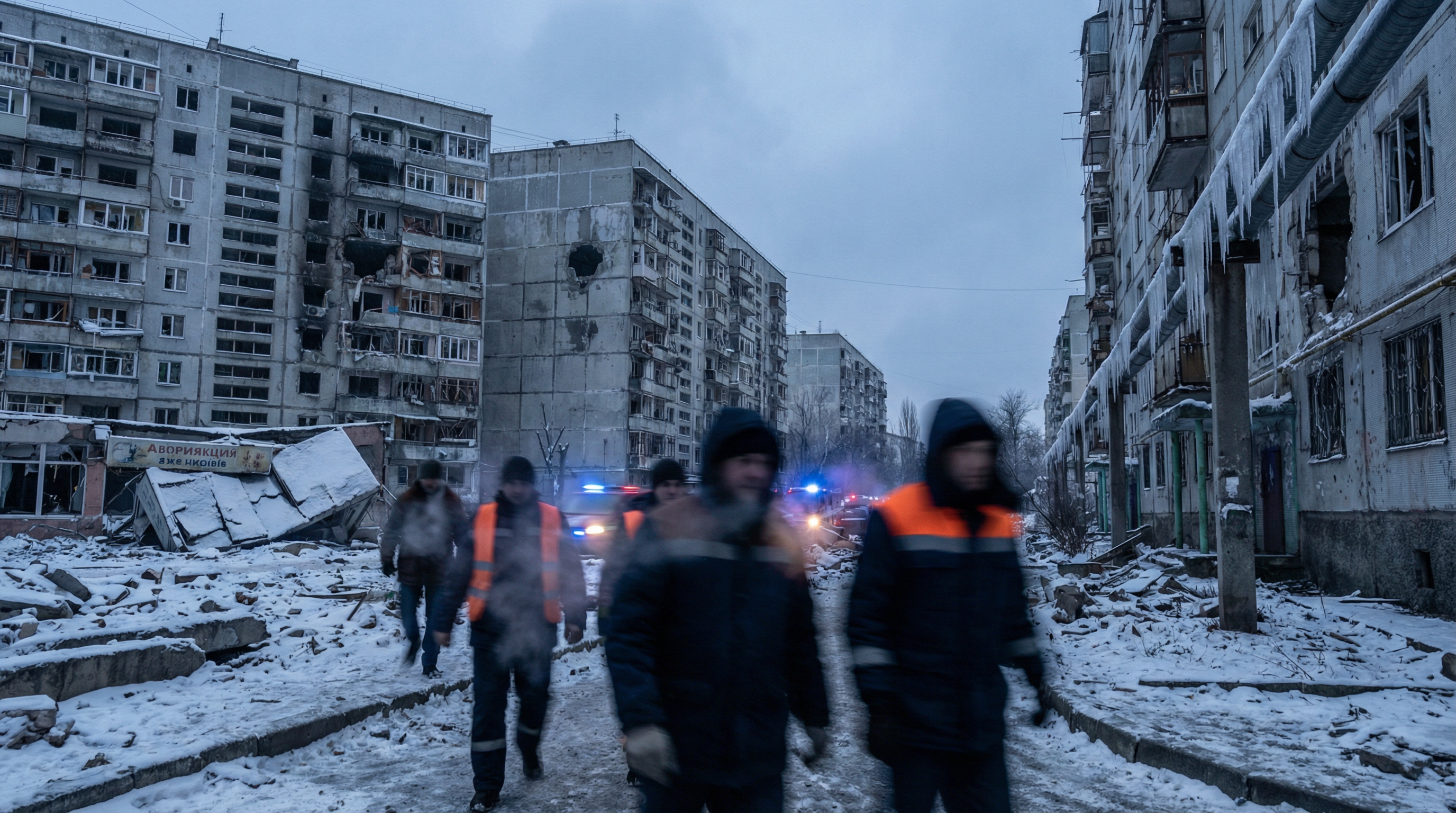 Kiev à -14°C: la Russie prive la moitié de la capitale d'électricité et de chauffage