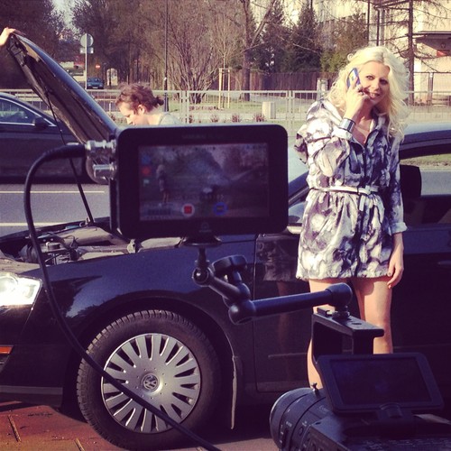 Maria Sadowska kręci klip do 'Life Is A Beat'