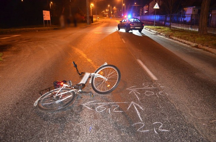 Az ittasan gázoló férfi elmenekült a helyszínről, áldozata életveszélyes sérüléseket szenvedett / Fotó: Police.hu