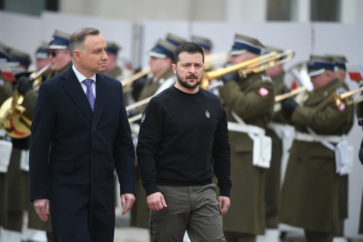 Warszawa, 05.04.2023. Wizyta oficjalna Prezydenta Ukrainy w Polsce.