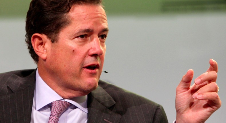 Jes Staley speaks during a panel discussion at the Institute of International Finance (IIF) annual meeting in Washington September 25, 2011.