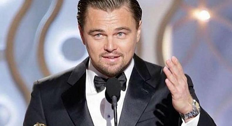 Leonardo DiCaprio at the 2016 Golden Globes 