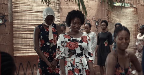A scene from Blessing Egbe's new film, 'The Ten Virgins.' [YouTube/BConcept Network]