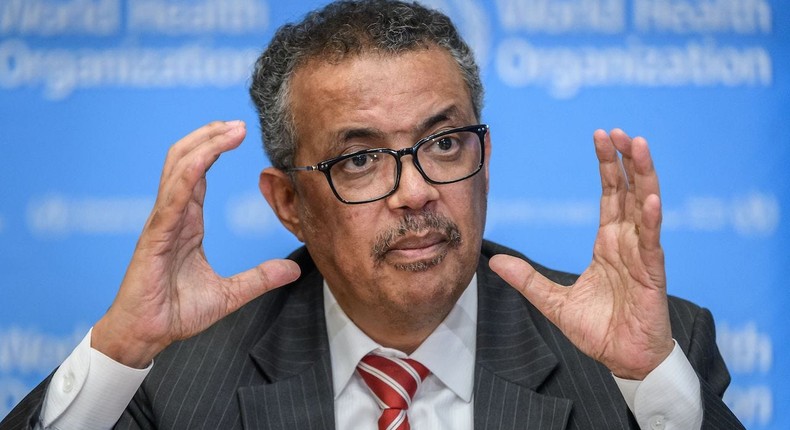 Director-General of the World Health Organisation (WHO) Dr Tedros Adhanom Ghebreyesus 