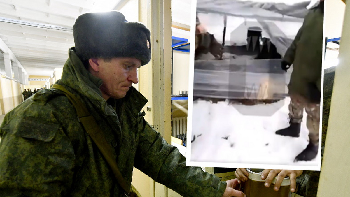 Zima dopadła rosyjskich żołnierzy. Obozują bez namiotów [WIDEO]