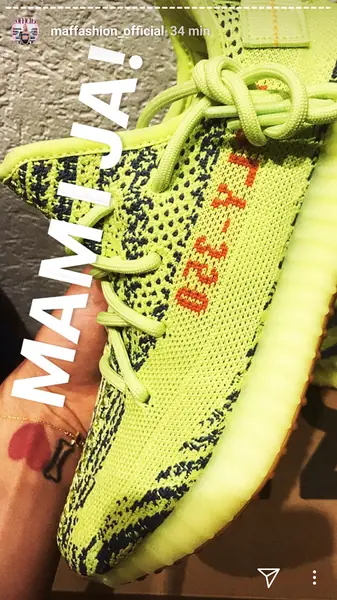 Maffashion i jej Yeezy Boost 350 V2 w odcieniu Semi Frozen Yellow