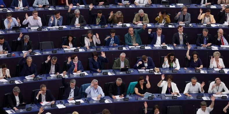 As policymakers, like these European Union lawmakers, around the world decide how to regulate AI, some companies said that the laws could be a business risk.Jean-Francois Badias/AP