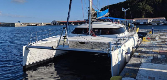 A catamaran with which they smuggled 840 kilograms of cocaine