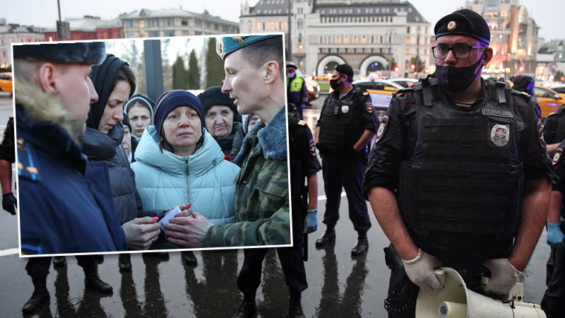 Rosyjskie matki protestujące przeciwko wojnie 
