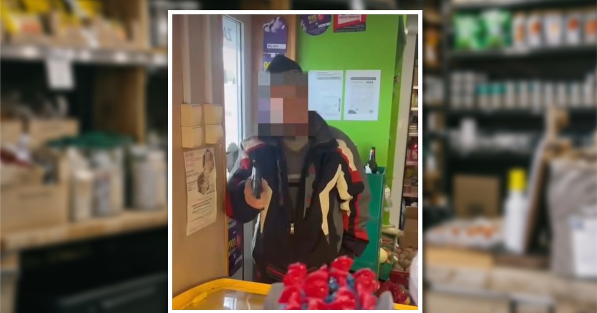 Pijany napastnik przegoniła ekspedientka w sklepie na Podkarpaciu