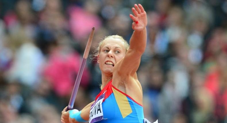 Russia's Tatyana Chernova pictured at the athletics event of the London 2012 Olympic Games has been striped of her gold medal and world championship title after doping ban