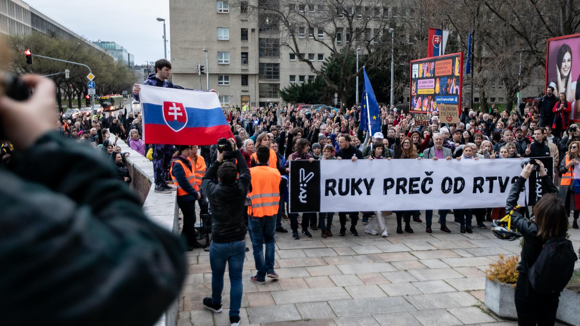 Zhromaždenie na podporu RTVS