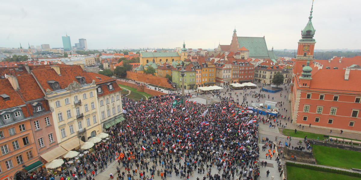 Manifestacja Antyimigrancka w Warszawie