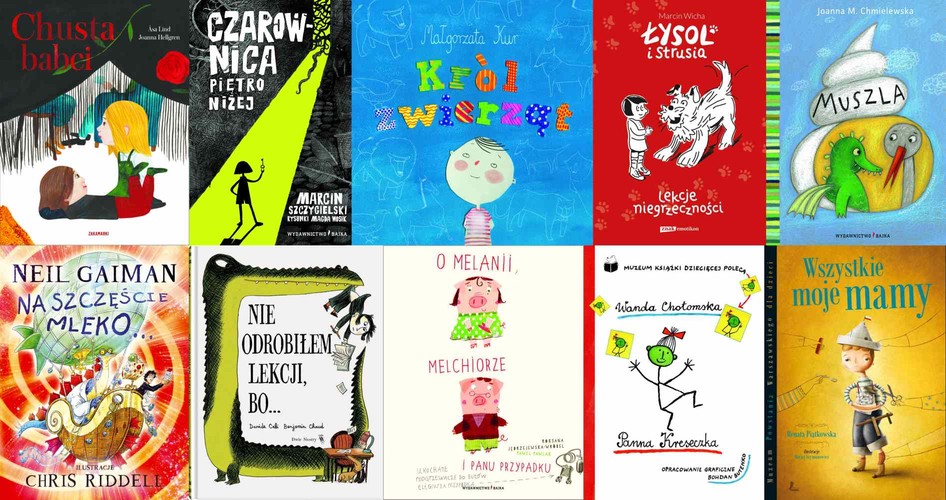 Książki nominowane w plebiscycie 'Przecinek i kropka'