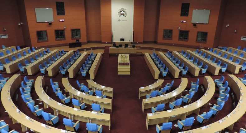 Inside Malawi's new parliament. (litwilleradventures)