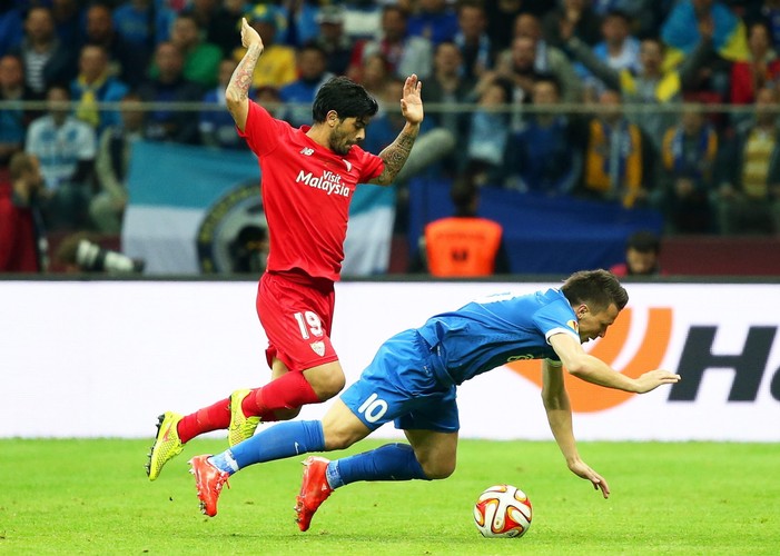 Grzegorz Krychowiaka w barwach Sevilli wygrał Ligę Europy