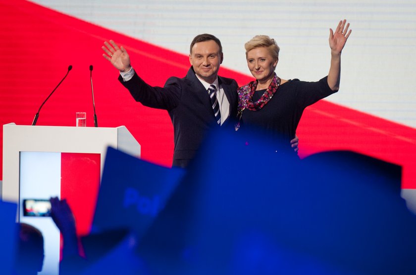 Andrzej Duda i jego żona Agata