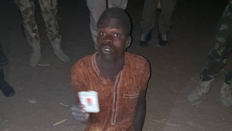 Suspected terrrorist, Babagana Abubakar, aka Alagarno [Facebook/HQ Nigerian Army]