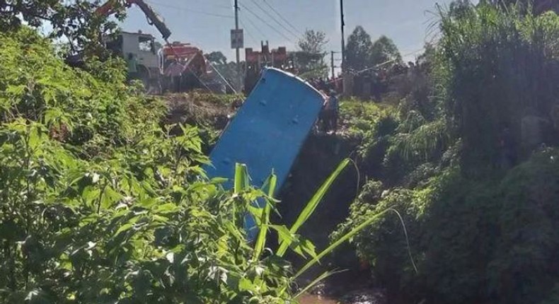 Guardian Angel bus full of passengers plunges into a river in Kisii