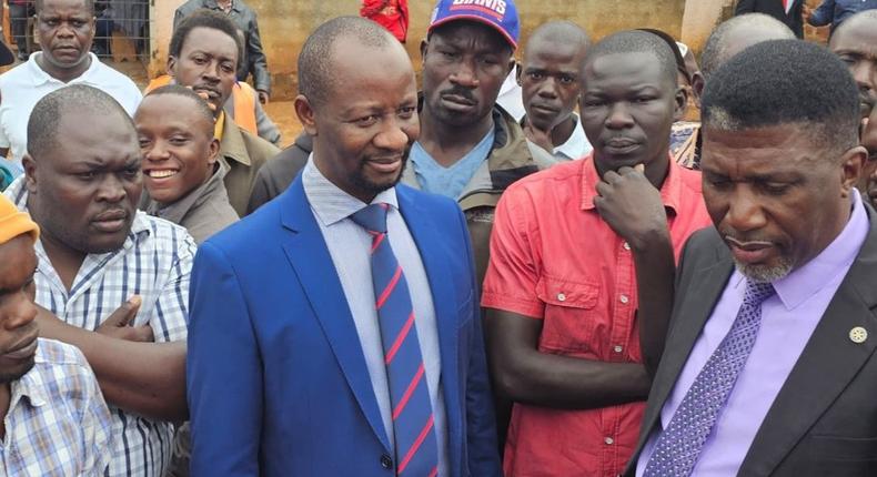 MP Semujju Nganda was picked up by police on Wednesday morning (NTV photo)