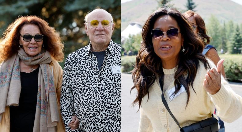 Colorful sunglasses were the hit accessory of the 2024 Sun Valley Conference.Kevork Djansezian/Getty Images